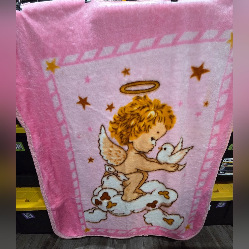 Soft Pink Angel Throw